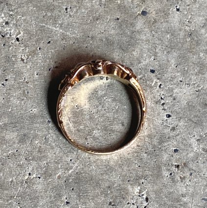 ȥꥢ 15K  ӡ ѡ 󥰡Mid-Victorian 15KYG Ruby Pearl Ring