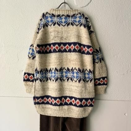 ơ  ɥ Ρե졼 ϥɥ˥åȡVintage Ecuador Hand Knit