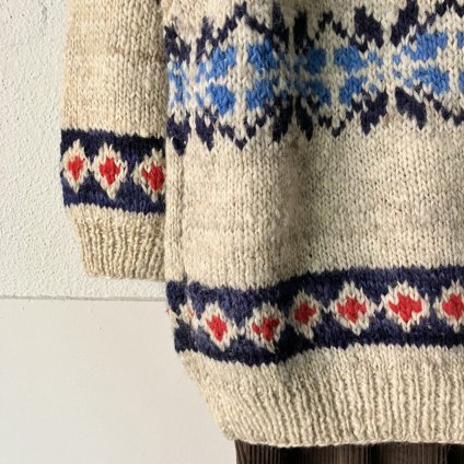 ơ  ɥ Ρե졼 ϥɥ˥åȡVintage Ecuador Hand Knit