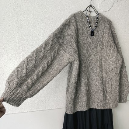 ơ  ϥɥ˥åȡVintage Aran Pattern Hand Knit