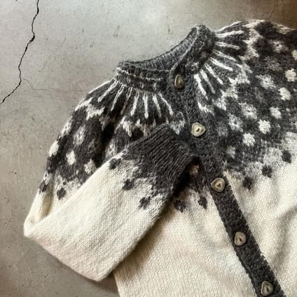 ơ Υǥå ϥɥ˥å ǥVintage Nordic Knit Cardigan