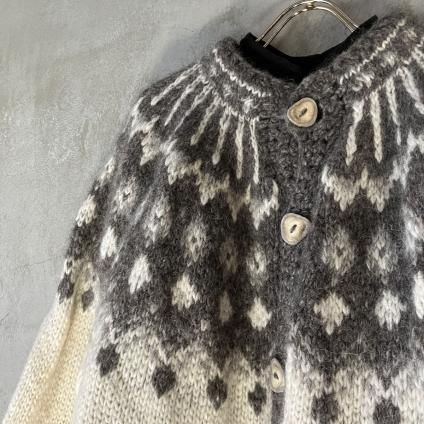 ơ Υǥå ϥɥ˥å ǥVintage Nordic Knit Cardigan