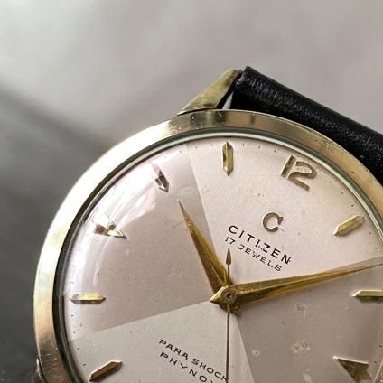CITIZEN (シチズン)14K金張 Cマーク クロス柄文字盤 - JeJe CITIZEN (シチズン)14K金張 Cマーク クロス柄文字盤 - JeJe