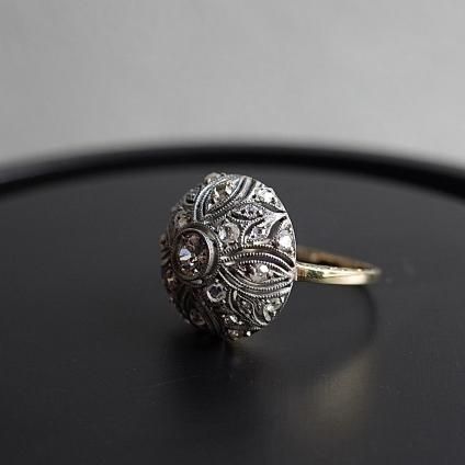 ǥ  ɡ󥰡Art Deco Diamond Dome Ring