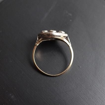  18 ɥ󥰡Diamond-Shaped 18KYG Diamond Ring