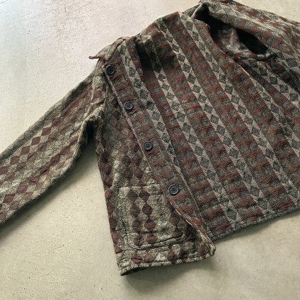 ơ 㥬 С֥ 㥱åȡ Vintage Jacquard Reversible Jacket