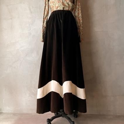 U.S. ơ ٥٥å ե쥢 ȡ Vintage Velvet Flare Skirt 