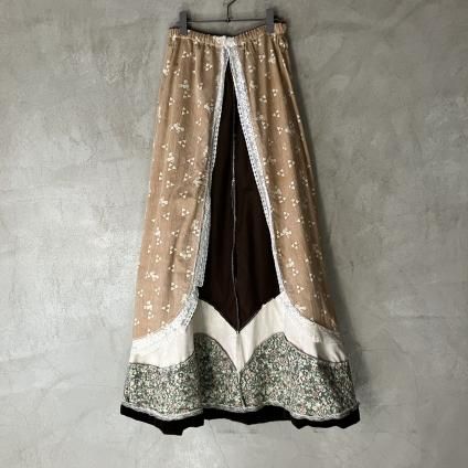 U.S. ヴィンテージ ベルベット フレア スカート（ Vintage Velvet