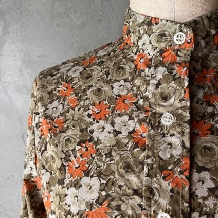 ե ơ  ֥饦France Vintage Floral Pattern Blouse