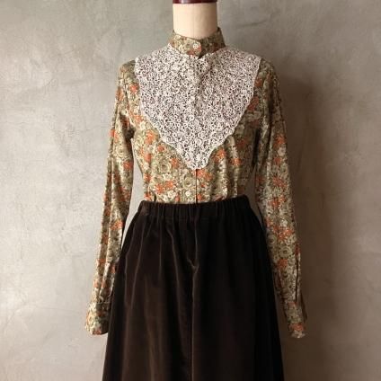フランス ヴィンテージ 小花柄 ブラウス(France Vintage Floral フランス ヴィンテージ 小花柄 ブラウス(France Vintage Floral