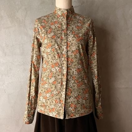 ե ơ  ֥饦France Vintage Floral Pattern Blouse