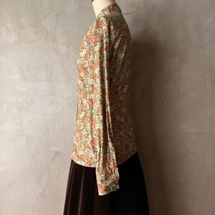 フランス ヴィンテージ 小花柄 ブラウス(France Vintage Floral フランス ヴィンテージ 小花柄 ブラウス(France Vintage Floral