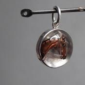 ȥꥢ å ꥹ С ۡ ڥȥȥåסVictorian Essex Crystal Silver Horse Pendant Top
