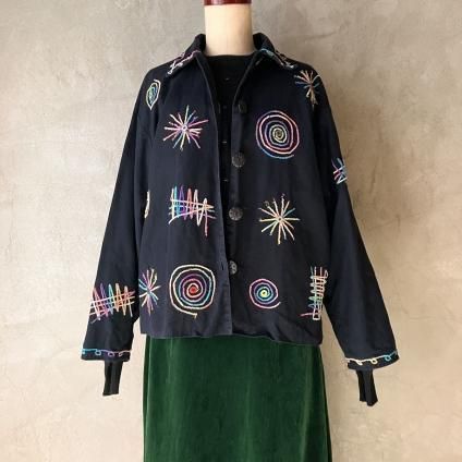 U.S. ơ ꡼ƥåɽ 㥱åȡ Vintage Embroidery Jacket