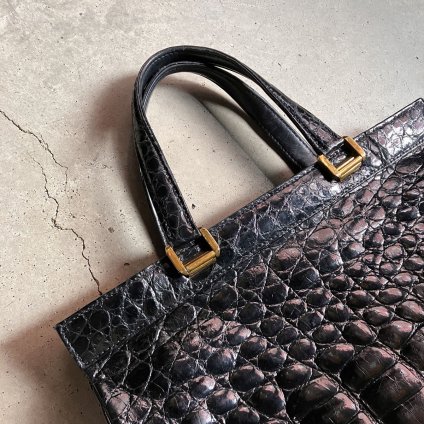 ヴィンテージ クロコダイル ハンドバッグ（Vintage Crocodile Hand Bag）- JeJe PIANO ONLINE  BOUTIQUE 神戸のアンティーク時計,ジュエリー,ファッション専門店