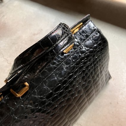 ơ  ϥɥХåVintage Crocodile Hand Bag