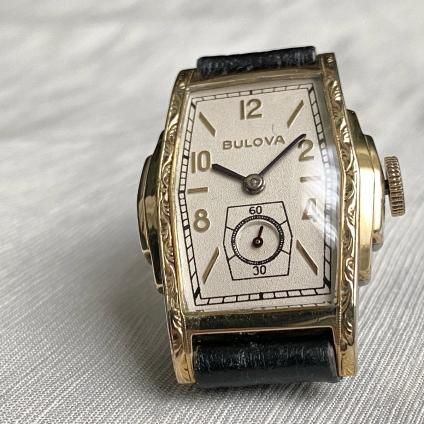 値下げ 稼働★貴重★BULOVA ブローバ スモールセコンド 手巻き腕時計 BULOVA(ブローバ)10K 金張 スモールセコンド)- JeJe PIANO