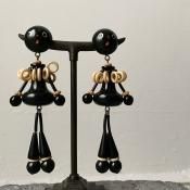 1960ǯ ե ١饤   ١French Bakelite Earrings