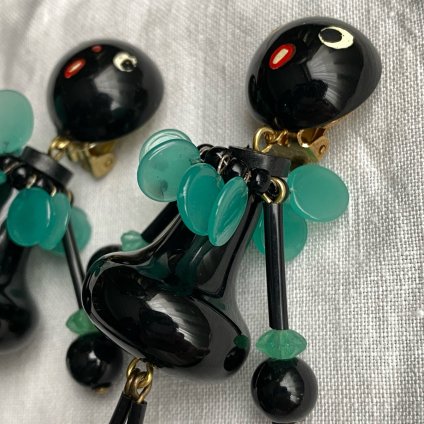 1960ǯ ե ١饤   ꡼French Bakelite Earrings