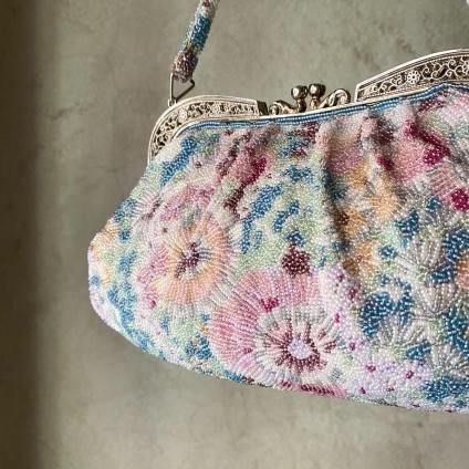 ヴィンテージ ビーズ バッグ(Vintage Beads Chain Bag)- JeJe PIANO ONLINE BOUTIQUE 神戸のアンティーク時計,ジュエリー,ファッション専門店 ヴィンテージ ビーズ バッグ(Vintage Beads Chain Bag)- JeJe PIANO ONLINE BOUTIQUE 神戸のアンティーク時計,ジュエリー,ファッション専門店