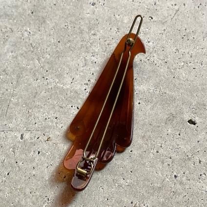 1960ǯ ե ɥơ Ļ Хå ǥߥ顼 Dead StockFrench Acetate Hair Clip