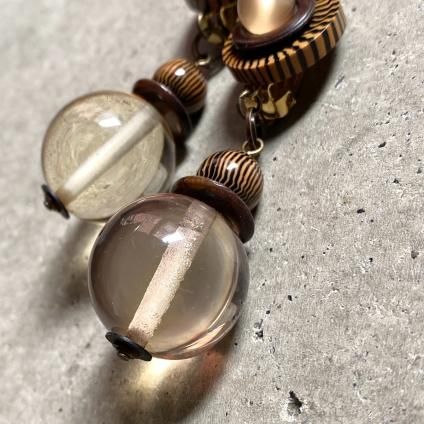 ◆フランスアンティーク｜メイク道具6点、ヘアブラシ、リモージュ、手鏡、イヤリング ◇フランスアンティーク｜メイク道具6点、ヘアブラシ