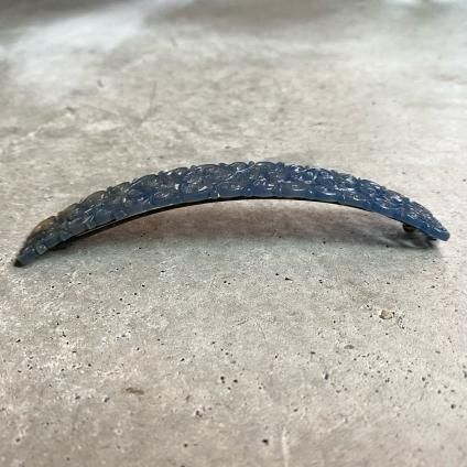 1940-50ǯ ե ᥾󡦥ܥʡ  إå ֥롼졼French Celluloid Maison Bonaz Hair Clip