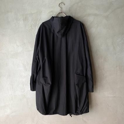 【最終】suzuki takayuki スタンドカラー ロングコート　ブラック suzuki takayuki スズキタカユキ stand-fall-collar coatⅠ[A252