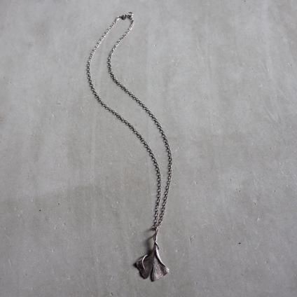 ヴィンテージ シルバー 銀杏 ネックレス(Vintage Silver Ginkgo ヴィンテージ シルバー 銀杏 ネックレス(Vintage Silver Ginkgo