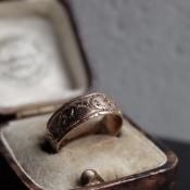 1906ǯ 9  ǥ Х  1906 9K Rose Gold Wedding Band Ring