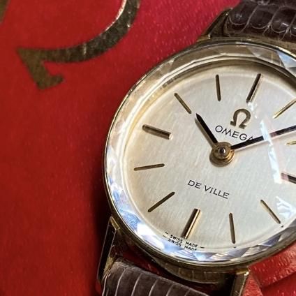 OMEGA(オメガ) DE VILLE カットガラス 希少サイズ 純正尾錠 OMEGA(オメガ) DE VILLE カットガラス 希少サイズ 純正尾錠