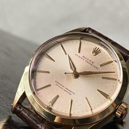 ROLEX OYSTER PERPETUAL ʥå  ѡڥ奢˴ 14K Cap Gold ꥸʥ륵쥤ʸ