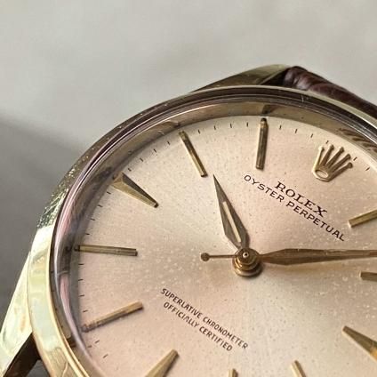 ROLEX OYSTER PERPETUAL ʥå  ѡڥ奢˴ 14K Cap Gold ꥸʥ륵쥤ʸ