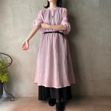 suzuki takayuki feather dress  ʥ業 եɥ쥹Woolly Geranium Purple