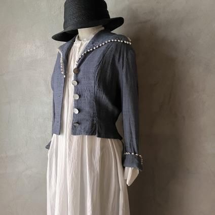 1950ǯ ֥롼졼 硼ȥ㥱åȡ Vintage Blue Gray Short Jacket