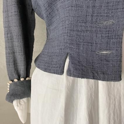 1950ǯ ֥롼졼 硼ȥ㥱åȡ Vintage Blue Gray Short Jacket