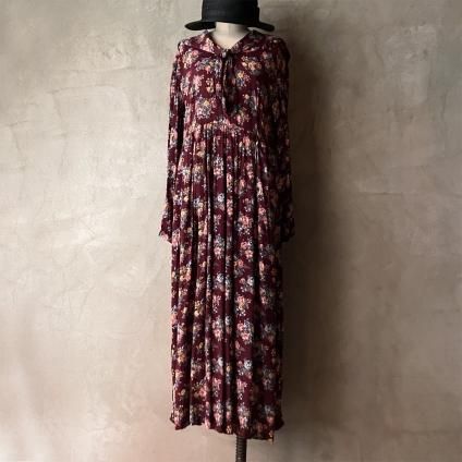 ơ 졼  顼顼 ɥ쥹Vintage Rayon Sailor Collar Dress
