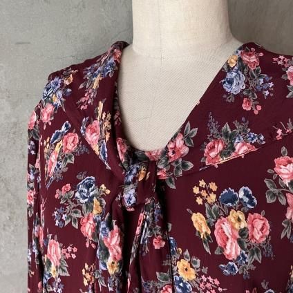 ơ 졼  顼顼 ɥ쥹Vintage Rayon Sailor Collar Dress