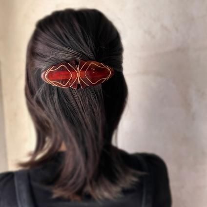 1960ǯ ե ɥץ饹å Хå  Dead StockFrench Old Plastic Hair Clip