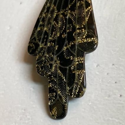 1960ǯ ե ɥơ Ļ Хå  ֥åߥ Dead StockFrench Old Plastic Hair Clip