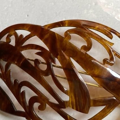 1960ǯ ե ɥץ饹å Хå  Dead StockFrench Old Plastic Hair Clip