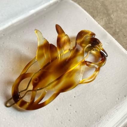 1950年代 フランス セルロイド 鳥 バレッタ（French Old Plastic Hair