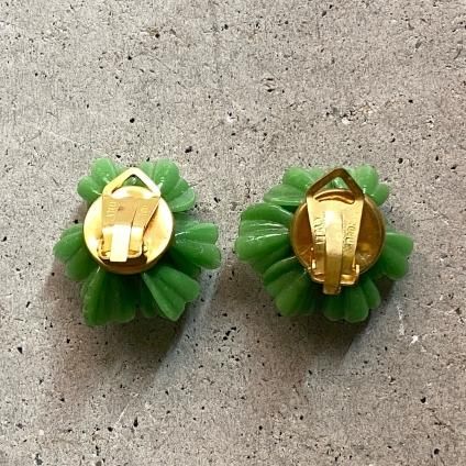 1950-60ǯ ꥢ 饹 ե 󥰡Italy Glass Earrings