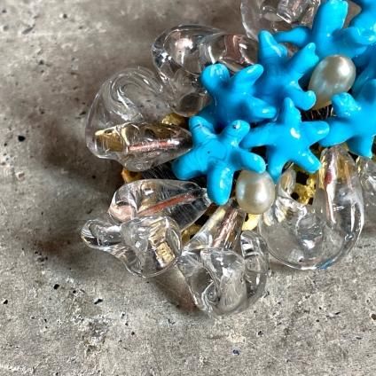 1940ǯ ե ޥɥ졼̡ ֥French Madeleine Riviere Glass Earrings