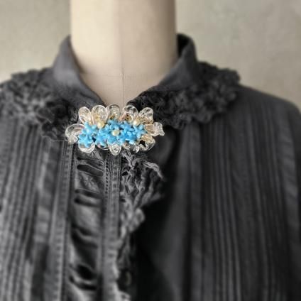 1940ǯ ե ޥɥ졼̡ ֥French Madeleine Riviere Glass Earrings
