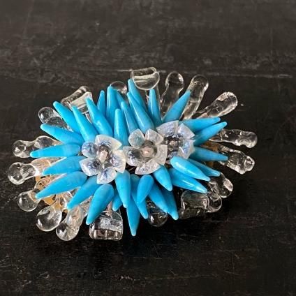 1940ǯ ե ޥɥ졼̡ ǥߥѥ塼French Madeleine Riviere Glass Demi-Parure