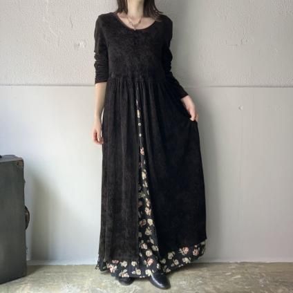 <img class='new_mark_img1' src='https://img.shop-pro.jp/img/new/icons38.gif' style='border:none;display:inline;margin:0px;padding:0px;width:auto;' />20%OFFۥơ ٥& 쥤䡼 ɥ쥹Vintage Velour & Floral Layered Dress