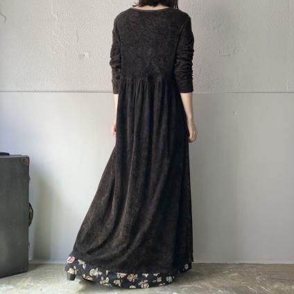<img class='new_mark_img1' src='https://img.shop-pro.jp/img/new/icons38.gif' style='border:none;display:inline;margin:0px;padding:0px;width:auto;' />20%OFFۥơ ٥& 쥤䡼 ɥ쥹Vintage Velour & Floral Layered Dress