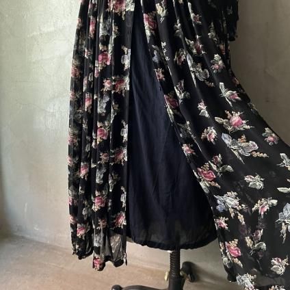 ơ 硼å  ɥ쥹Vintage Georgette Floral Dress 