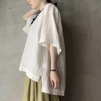 suzuki takayuki pullover blouseʥ業 ץ륪С֥饦White